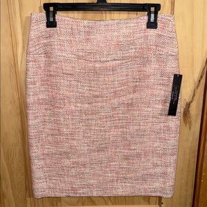 Tahari ASL Blush Tweed Pencil Skirt